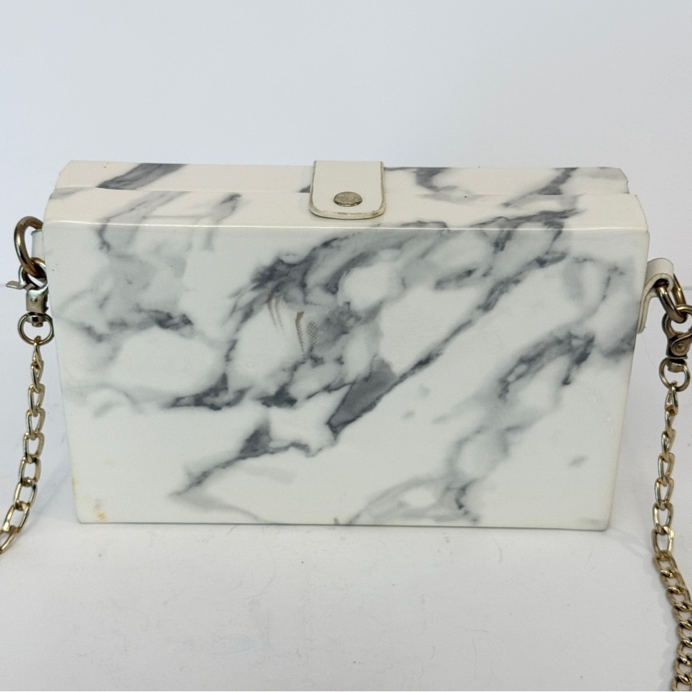 Vintage Marble Pattern Box Purse - Picture 5 of 10